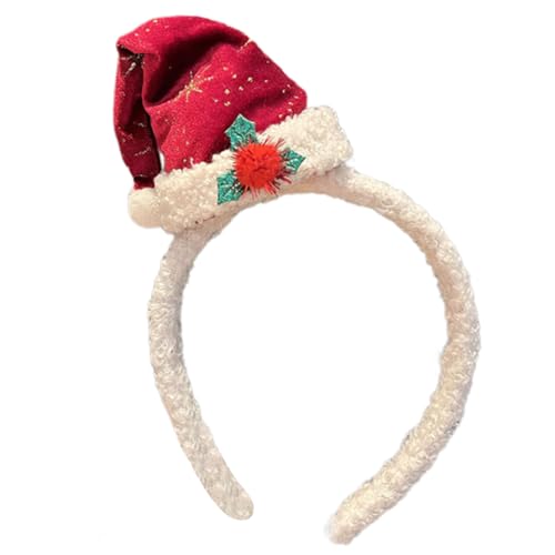 YIGZYCN Plüsch-Weihnachtsstirnbänder, Feste, Feiern, Haarreifen, Party-Kopfbedeckungen für Frauen und Kinder, von YIGZYCN