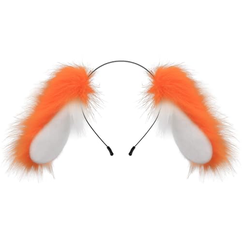 YIGZYCN Plüschohr-Hasen-Stirnbänder, weicher, bequemer Haarreifen, süßes Haarband für Partys oder von YIGZYCN