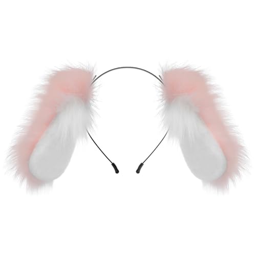 YIGZYCN Plüschohr-Hasen-Stirnbänder, weicher, bequemer Haarreifen, süßes Haarband für Partys oder von YIGZYCN