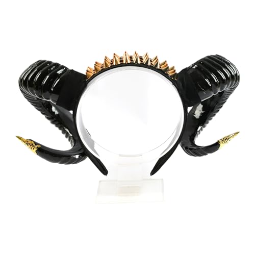YIGZYCN Punk Erwachsene Kinder Ochsen Schafe Gebogene Horn Form Haar Hoop Kunststoff Stirnband Halloween Weihnachten Kostüm von YIGZYCN
