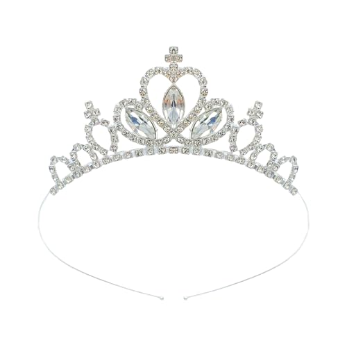 YIGZYCN Queen Crowns Blingbling Stirnband Herz Kopfbedeckung glitzernde Foto-Requisiten Halloween Party Kopfbedeckung Cosplay Zubehör Thema Party Stirnband von YIGZYCN