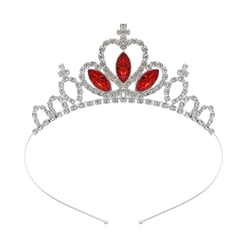YIGZYCN Queen Crowns Blingbling Stirnband Herz Kopfbedeckung glitzernde Foto-Requisiten Halloween Party Kopfbedeckung Cosplay Zubehör Thema Party Stirnband von YIGZYCN