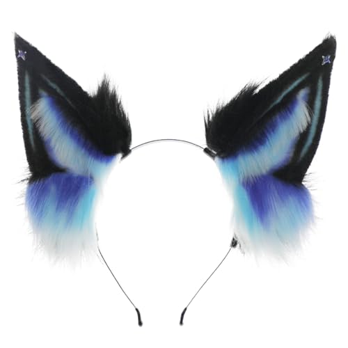 YIGZYCN Realistische Maid Hairhoop Wolf Ohr Stirnband Cosplay Kostüm Halloween Kopfbedeckungen Hot Girl Kopfbedeckung YIGZYCN Realistische Maid Hairhoop Wolf Ohr Stirnband Cosplay Kostüm Halloween Kopfbedeckungen Hot Girl Kopfbedeckung von YIGZYCN