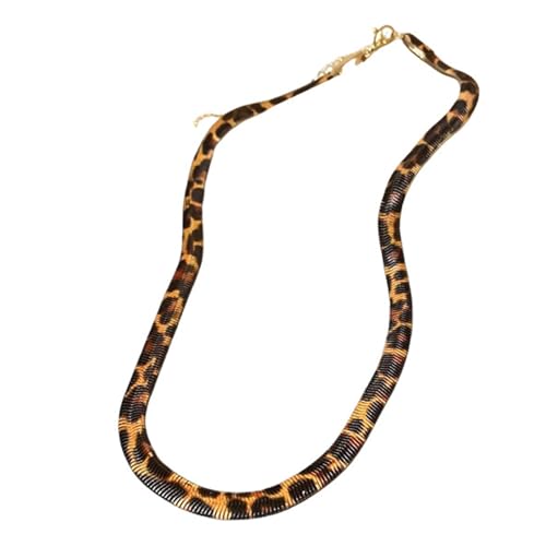 YIGZYCN Retro-inspirierte Leopardenmuster-Halskette, einzigartiger Leopardenmuster, Halskette mit geflochtenen Faktoren für modebewusste Frauen, einzigartige Persönlichkeit YIGZYCN Retro-inspirierte Leopardenmuster-Halskette, einzigartiger Leopardenmuster, Halskette mit geflochtenen Faktoren für modebewusste Frauen, einzigartige Persönlichkeit von YIGZYCN