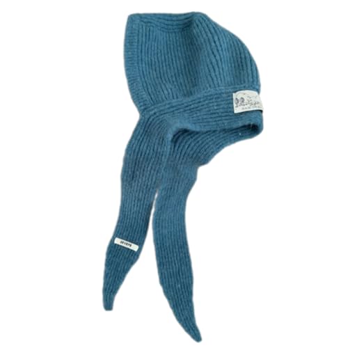 YIGZYCN Schnür Schal Mütze Modisch Gestrickt Schal Mütze Teenager Mädchen Kopfbedeckung Damen Warmer Kapuzenpullover Mit Ohrenbedeckung Französische Kopfbedeckung von YIGZYCN