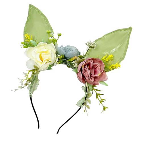 YIGZYCN Schöne Hasen-Ohr-Stirnbänder, elastische Haarbänder, Weihnachts-Plüsch-Hasen-Haarreifen für Partys und von YIGZYCN