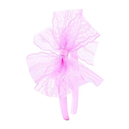 YIGZYCN Schöne Spitzen-Haarbänder, Fotokabinen-Requisiten, Spitzen-Schleifen-Stirnband, Party-Kopfschmuck, großes von YIGZYCN