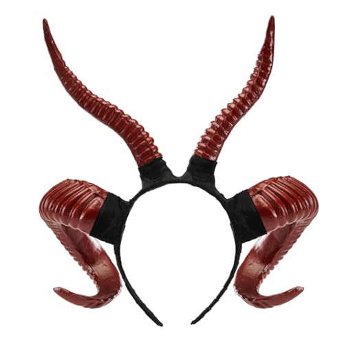 YIGZYCN Simulation AntelopeHorn Stirnband für Erwachsene Cosplay Kostüm Harz Ziege Horn Hairhoop Frauen Halloween Party YIGZYCN Simulation AntelopeHorn Stirnband für Erwachsene Cosplay Kostüm Harz Ziege Horn Hairhoop Frauen Halloween Party von YIGZYCN