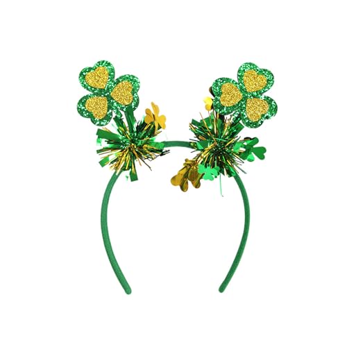YIGZYCN StPatricks Day HairHoop für die Feier zum irischen Nationalfeiertag. Glitzerndes Puder-Stirnband für Themenpartys und von YIGZYCN