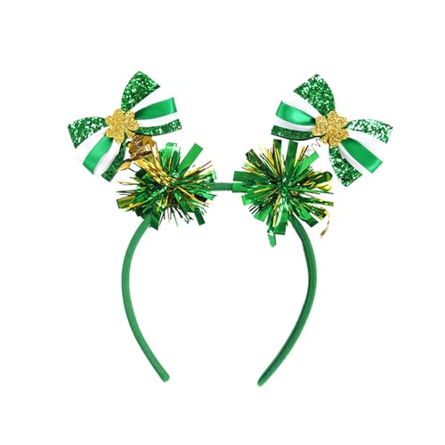YIGZYCN StPatricks Day HairHoop für die Feier zum irischen Nationalfeiertag. Glitzerndes Puder-Stirnband für Themenpartys und von YIGZYCN