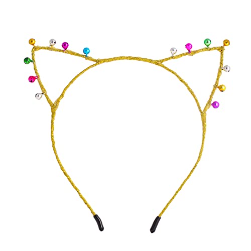 YIGZYCN Stirnband Glocken Katzenohren Form Glocken Haarreifen zum Waschen des Gesichts Pailletten Haarbänder Pailletten YIGZYCN Stirnband Glocken Katzenohren Form Glocken Haarreifen zum Waschen des Gesichts Pailletten Haarbänder Pailletten von YIGZYCN
