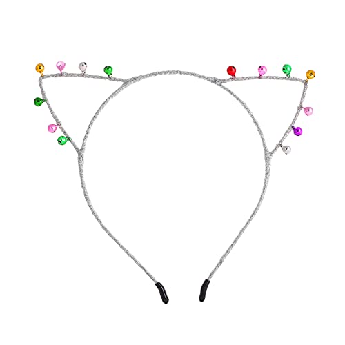 YIGZYCN Stirnband Glocken Katzenohren Form Glocken Haarreifen zum Waschen des Gesichts Pailletten Haarbänder Pailletten von YIGZYCN