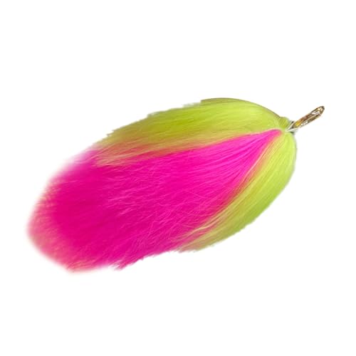 YIGZYCN Stylish Multicolor Imitation Lamb Woll Key Holder Accessoire Mit Entzückender Großem Schwanz Für Den Alltäglichen Freizeitgebrauch von YIGZYCN
