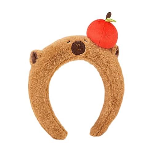 YIGZYCN Teenager Cartoon Capybara Form Stirnband Erwachsene Plüsch Kopfbedeckung für Make-up Waschen Gesicht Sport Stirnband von YIGZYCN