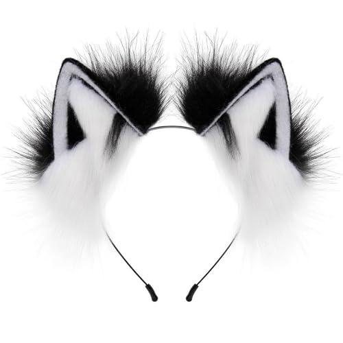 YIGZYCN Teenager Cosplay Füchse Ohrform Haarband Plüsch Haarreifen Make-up Maskeraden Party Musik Festivals Rollenspiele von YIGZYCN