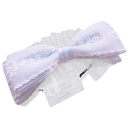 YIGZYCN Vintage Big Bowknot Haarband Spitze Stirnband Haarnadel Kopfbedeckung Fee Kopfschmuck Accs Haarreifen für YIGZYCN Vintage Big Bowknot Haarband Spitze Stirnband Haarnadel Kopfbedeckung Fee Kopfschmuck Accs Haarreifen für von YIGZYCN