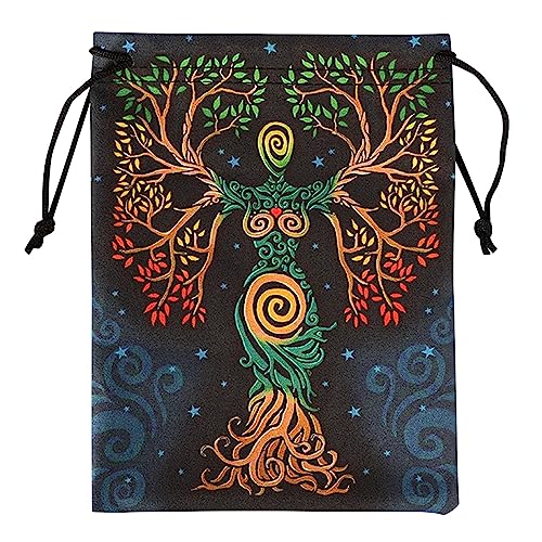 YIGZYCN Wahrsagungs Samtkarten Würfeltasche Mini Hochzeitstasche Tischdecke Orakel Kartenspieltasche Schmuckaufbewahrung Kordelzug Tarot Tasche Mehrzwecktasche von YIGZYCN