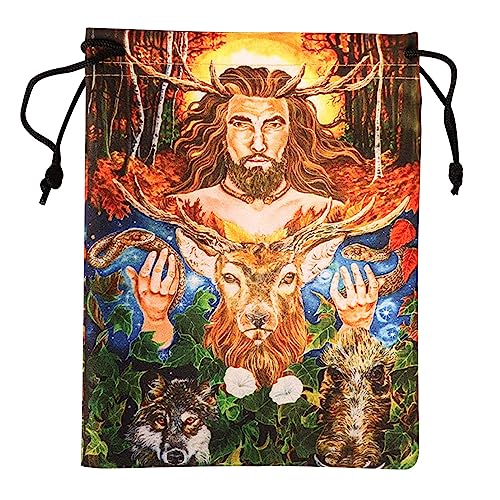 YIGZYCN Wahrsagungs Samtkarten Würfeltasche Mini Hochzeitstasche Tischdecke Orakel Kartenspieltasche Schmuckaufbewahrung Kordelzug Tarot Tasche Mehrzwecktasche von YIGZYCN