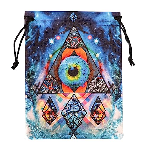 YIGZYCN Wahrsagungs Samtkarten Würfeltasche Mini Hochzeitstasche Tischdecke Orakel Kartenspieltasche Schmuckaufbewahrung Kordelzug Tarot Tasche Mehrzwecktasche von YIGZYCN