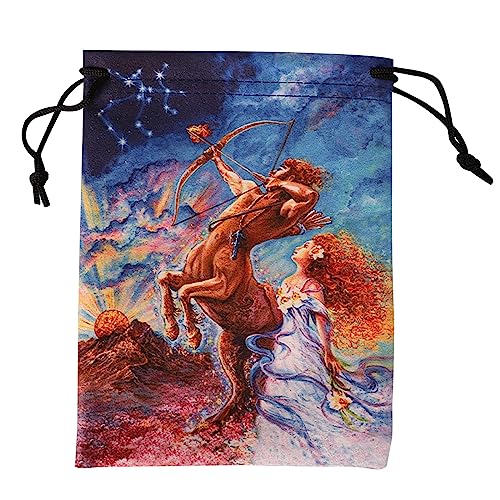 YIGZYCN Wahrsagungs Samtkarten Würfeltasche Mini Hochzeitstasche Tischdecke Orakel Kartenspieltasche Schmuckaufbewahrung Kordelzug Tarot Tasche Mehrzwecktasche von YIGZYCN