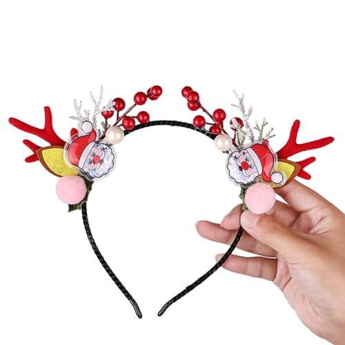 YIGZYCN Weihnachten Thema Rentier Geweih Stirnband Party Requisiten Zubehör Headhoop Festival Party Haarband Kinder Erwachsene von YIGZYCN