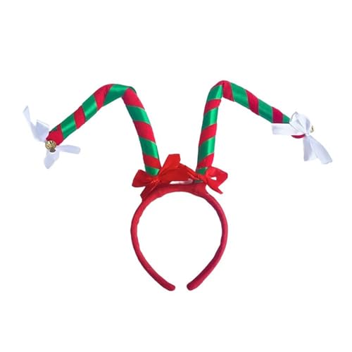YIGZYCN Weihnachten gestreiftes Party-Stirnband, festlicher Feiertags-Party-Kopfschmuck, bequemer, verstellbarer von YIGZYCN