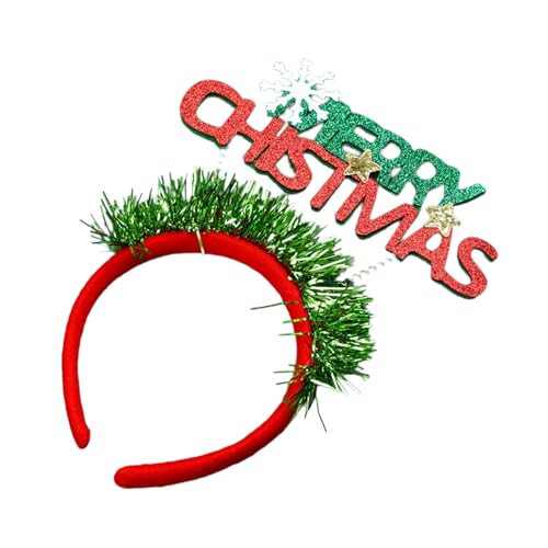 YIGZYCN Weihnachtsdekoration für Büro, Neujahr, Party, Weihnachten, Buchstaben-Stirnband, Festival, Kopfbedeckung, von YIGZYCN