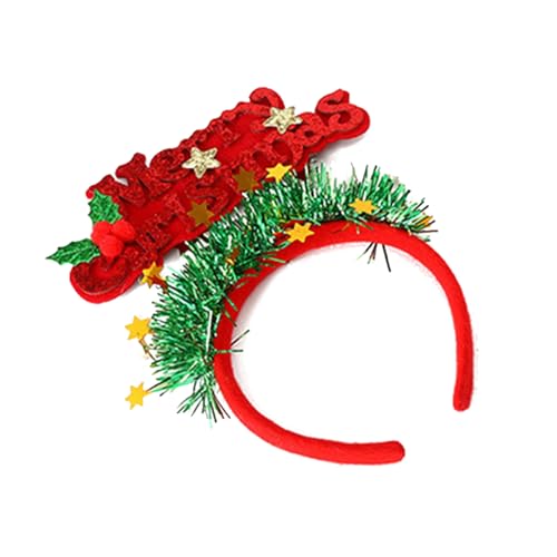 YIGZYCN Weihnachtsdekoration für Büro, Neujahr, Party, Weihnachten, Buchstaben-Stirnband, Festival, Kopfbedeckung, von YIGZYCN