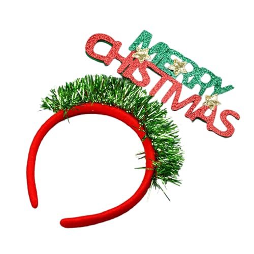YIGZYCN Weihnachtsdekoration für Büro, Neujahr, Party, Weihnachten, Buchstaben-Stirnband, Festival, Kopfbedeckung, von YIGZYCN