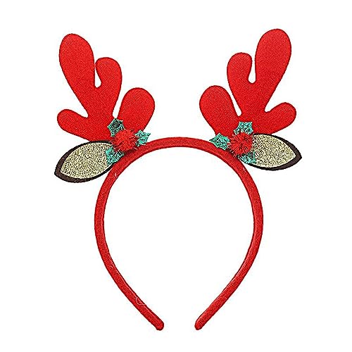 YIGZYCN Weihnachtsgeweih, Elch-Stirnband, Kopfbedeckung, Haarreifen für Weihnachten, Kopfbedeckung, Kostüm, von YIGZYCN