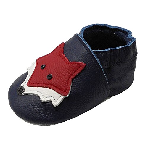 Happy Kids, Unisex Baby Babyschuhe - Krabbelschuhe & Puschen , blau - marineblau - Größe: 12-18 Mois/14cm von YIHAKIDS