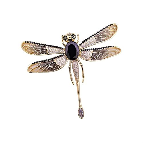 Brosche Pin für Frauen Vintage Dragonfly Brosche High-End-Brosche Modezubehör Großer Luxus-Pin-Anzug, Schal, Pullover-Dekorationszubehör Weihnachts Broschen Broschen von YIHANSS