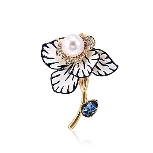 Brosche Stecknadel für Frauen -Frauen -Mode -Kristall Brosche, Mantel -Lappelschalschal -Pin -Abzeichen Erinnerung Geschenke - gute Idee für Party Dance Hochzeits Bankett Weihnachtsbroschen Broschen von YIHANSS