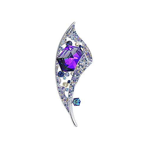Brosche Stecknadel für Frauen elegant einzigartige Brosche Revers Schalkleidung Corsage Crystal Corsage Accessoires Damen Geburtstag Hochzeit Prom Valentiner Dekorative Weihnachtsbroschen (Farbe: von YIHANSS