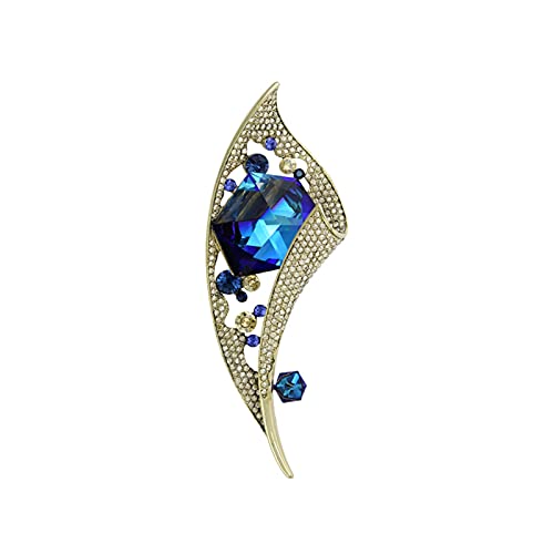Brosche Stecknadel für Frauen elegant einzigartige Brosche Revers Schalkleidung Corsage Crystal Corsage Accessoires Damen Geburtstag Hochzeit Prom Valentiner Dekorative Weihnachtsbroschen (Farbe: von YIHANSS