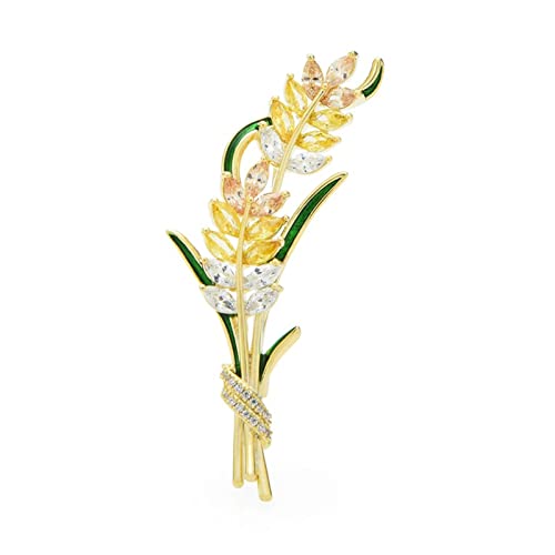 Broschen Pin Damen Modezubehör Damen Elegant Weizenbroschen Weizenform Hochzeit Bankett Brosche Pin Brosche Brosche von YIHANSS