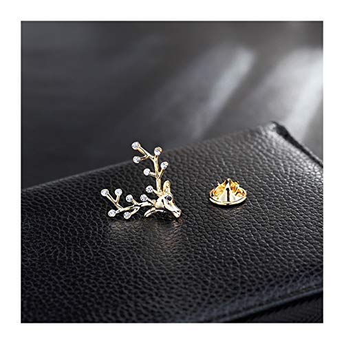Broschen Pin Netter Elch Brosche glänzende Kristall -Vintage -Broschen für Frauen Lucky Elk Pin für Unisex Frauen Brosche von YIHANSS