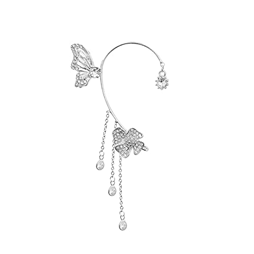 Damenohrringe Ohrringe für Frauen Stud Schmetterling Quastenstil Zirkonohrringe für jugendliche Mädchen minimalistische Piercing Studs Trendy Ohrringe (Farbe: A, Größe: Einen Größe) von YIHANSS