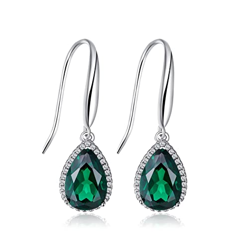 Frauenohrringe Ohrringe Emerald 925 Sterling Silber Dangle Drop Ohrringe für Frauen Grüne Schmuck Mädchen Mutter Tochter Tochter Frauenohrringe Ohrringe Emerald 925 Sterling Silber Dangle Drop Ohrringe für Frauen Grüne Schmuck Mädchen Mutter Tochter Tochter von YIHANSS