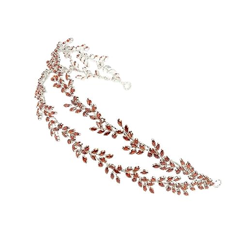 Haarschmuck Krone Tiaras für Frauen Bridal Tiara & Crown Prinzessin Hochzeit Haarschmuck Frauen Mädchen Herzkristall Prom Stirnband WHOLETALBLUE Weiß Zinkplattil von YIHANSS