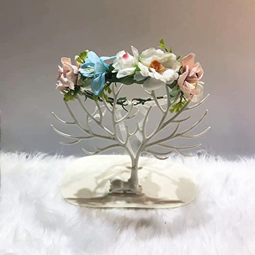 Haarschmuck Krone Tiaras für Frauen Haarband für Frauen Stirnband Schmuck Engagamen Hochzeit Haarzubehör Brautkronen Tiara Blume Form Haarwaren Geschenkkc76mutil von YIHANSS
