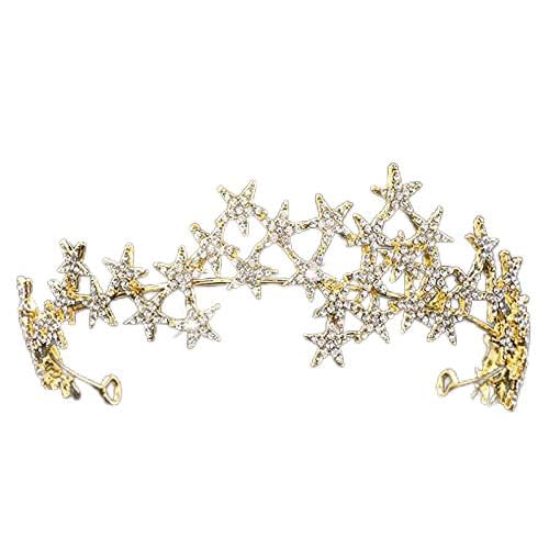 Haarschmuck Krone Tiaras für Frauen Hexe Schwarze Krone Big Round Diarry Festzug Prom Kostüm Diadem Strass Halloween Hair Accessoires Weihnachtsdekorationen -Mutil Haarschmuck Krone Tiaras für Frauen Hexe Schwarze Krone Big Round Diarry Festzug Prom Kostüm Diadem Strass Halloween Hair Accessoires Weihnachtsdekorationen -Mutil von YIHANSS