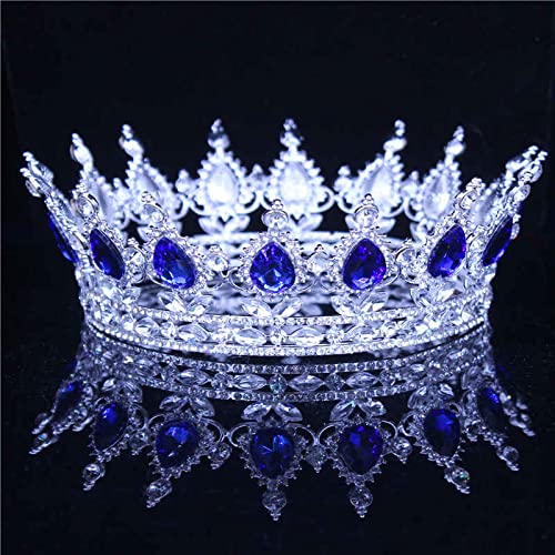 Haarschmuck Krone Tiaras für Frauen König Hochzeit Tiara Kronbraut Vintage Crystal Diadem Frauen/Männer Haarschmuck Braut Strass -Strass -Kopfschmuck Accessoriesisilver Crown 07mutil Haarschmuck Krone Tiaras für Frauen König Hochzeit Tiara Kronbraut Vintage Crystal Diadem Frauen/Männer Haarschmuck Braut Strass -Strass -Kopfschmuck Accessoriesisilver Crown 07mutil von YIHANSS