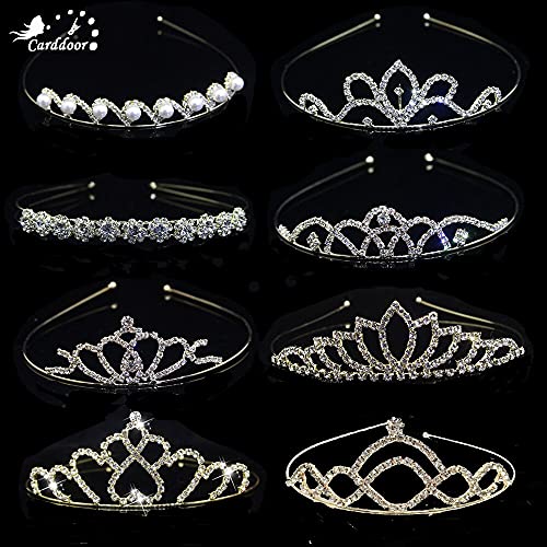 Haarschmuck Krone Tiaras für Frauen Prinzessin Tiara Bridal Prom Crown Girl Elegantes Haarbänder Perle Kristall Hochzeit Haarschmuckzubehör Stirnbandgeschenk 10mutil von YIHANSS