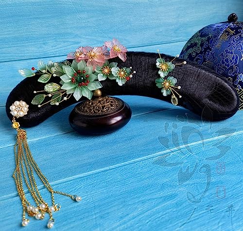 Haarschmuck Krone Tiaras für Frauen Qing -Dynastie Kaiserin und kleine Prinzessin Haar Tiara Qitou Hut für Drama Ruyis Royal Palace Love Handmade Accessoire für Fotos Farbe: A1 Tiara adul Haarschmuck Krone Tiaras für Frauen Qing -Dynastie Kaiserin und kleine Prinzessin Haar Tiara Qitou Hut für Drama Ruyis Royal Palace Love Handmade Accessoire für Fotos Farbe: A1 Tiara adul von YIHANSS