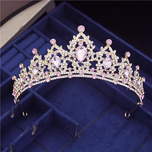 Haarschmuck Krone Tiaras für Frauen Silber Farbe Strasshochzeit Tiara Crown Pearl Diadem Braut Krone Kopfstück Hochzeit Haarzubehör Tiarahg189Jmutil von YIHANSS