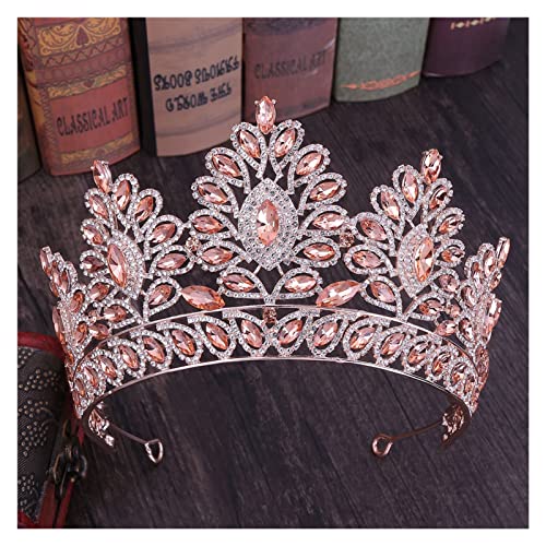 Haarschmuck Krone Tiaras für Frauen Silber Farbe Strasskrone und Tiara Hochzeit Haarschmuck Accessoires für Frauen Braut Tiara Hochzeit Krone Kopfstück Giftspmutil von YIHANSS