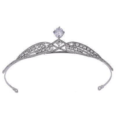 Haarschmuck Krone Tiaras für Frauen handgefertigtes Braut Tiara Haarband Frauen Blume Tiara Kronen Hochzeit Haarschmuck Accessoires js07mutil von YIHANSS