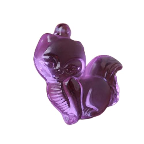 Halsketten Feng Shui Amethyst Reichtum Halskette Fuchs Anhänger Charm Healing Chakra Crystal Amulett Lucky Wealth Ward Off böse Geister Pullover Kette Anziehen Reichtum Menschen Frauen Frauen, lila von YIHANSS