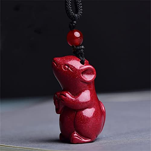 Halsketten Feng Shui Zimt Reichtum Halskette Authentische Jade -Anhänger Heilung Chakra Crystal Lucky Wealth Ward Off Evil Spirits Pullover Kette Inspirierende Geschenk für Frauen Männer, Mace (Farbe: von YIHANSS